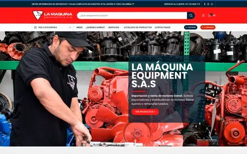 Motores diesel la maquina equipment sas diseño web Tu Negocio WB (2)