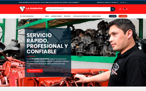 Motores diesel la maquina equipment sas diseño web Tu Negocio WB