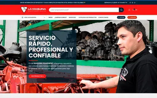 Motores diesel la maquina equipment sas diseño web Tu Negocio WB