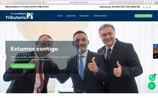 Tu Conciliador tributario diseño web Tu Negocio WB