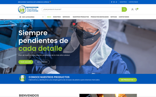 diseño web Tu Negocio WB NEW PLAST SAS